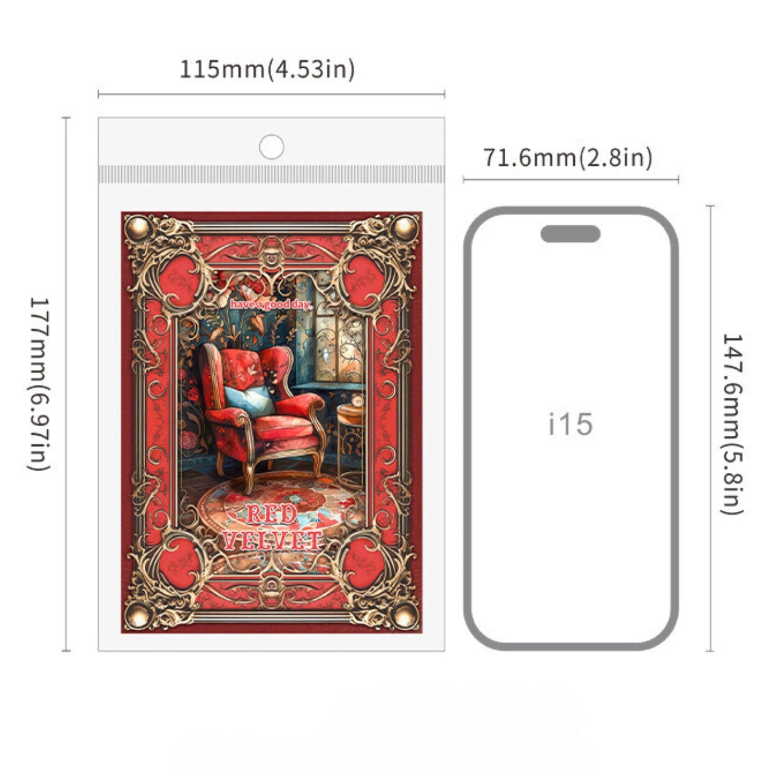 Red Velvet Years Series Retro Background Paper 5