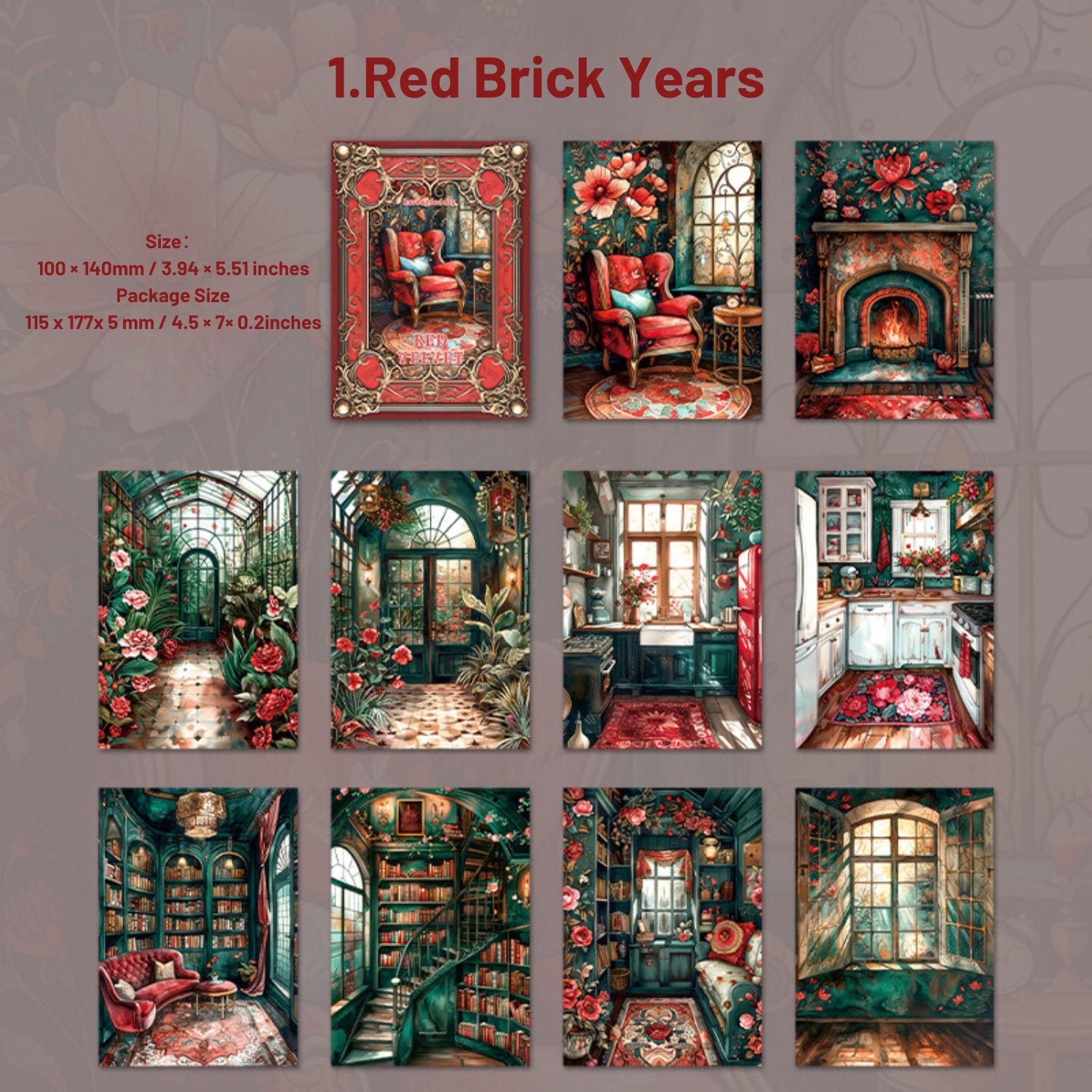 Red Velvet Years Series Retro Background Paper Product Details ◎Material ABS Plastic ◎Color：Cream ◎Size： 205mm  8.2 120mm  4.8 (4)