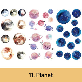 Refreshing Plant Animal Planet Food Washi Sticker 11