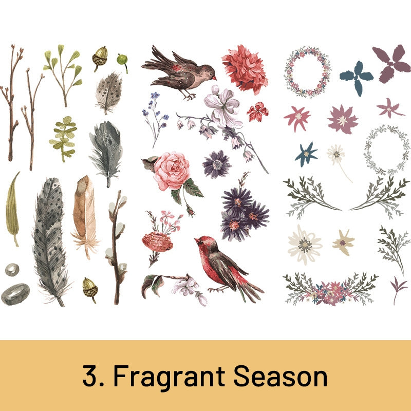Refreshing Plant Animal Planet Food Washi Sticker 3