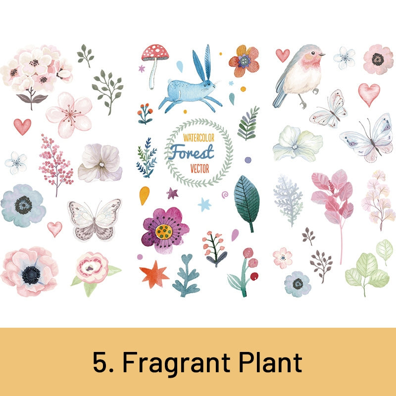 Refreshing Plant Animal Planet Food Washi Sticker 5