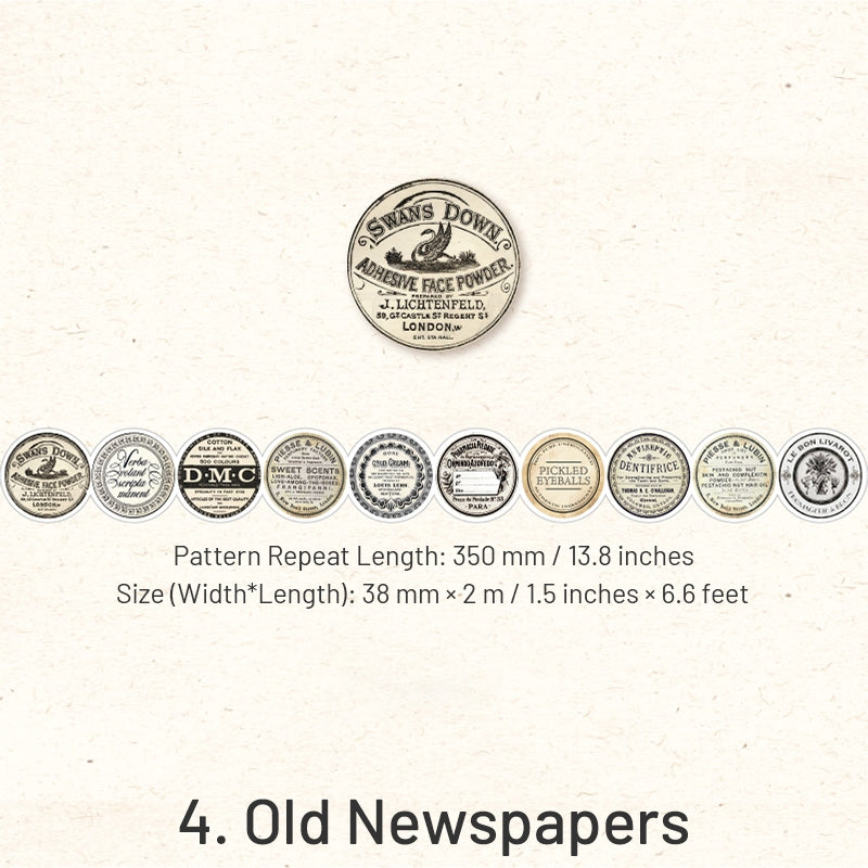 Reminiscence Series Vintage Washi Tape sku-4