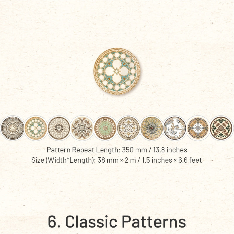 Reminiscence Series Vintage Washi Tape sku-6