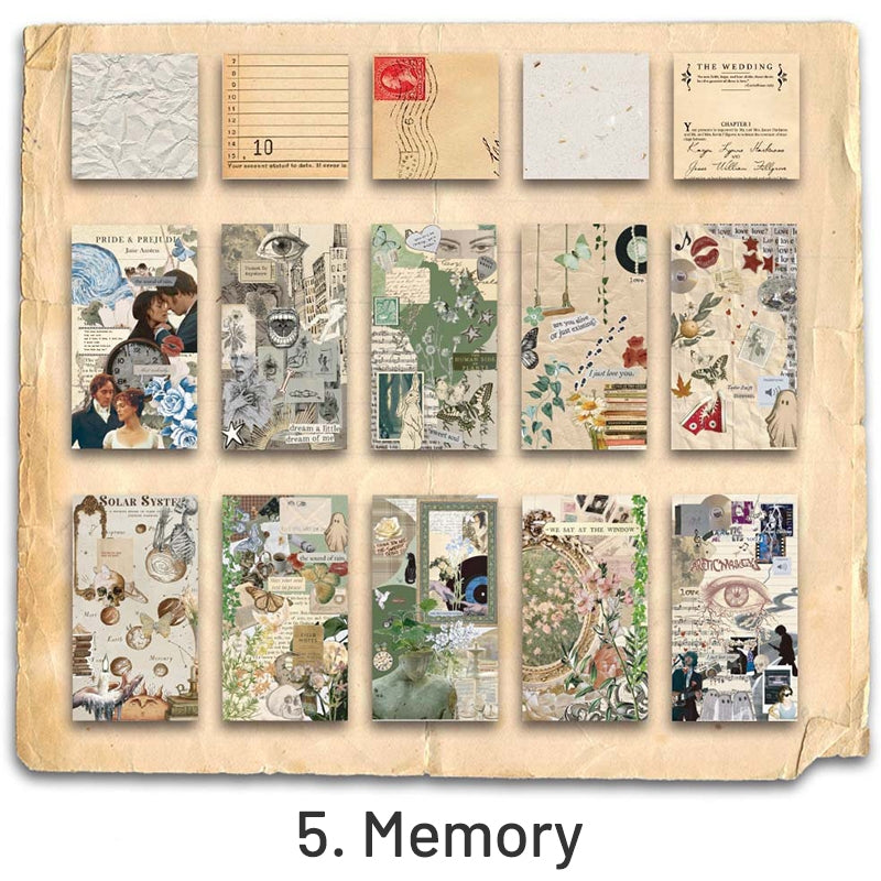 Retro Century Journal Collage Decorative Paper Pack sku-5