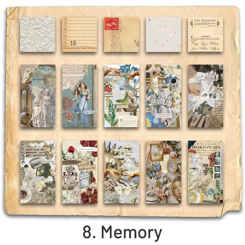 Retro Century Journal Collage Decorative Paper Pack sku-8