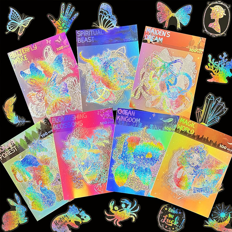 Retro Magic Holographic PET Sticker Pack a