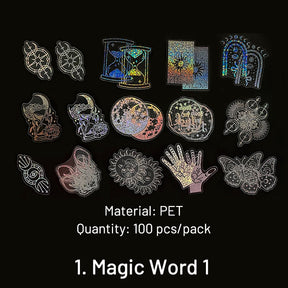 Retro Magic Holographic PET Sticker Pack sku-1