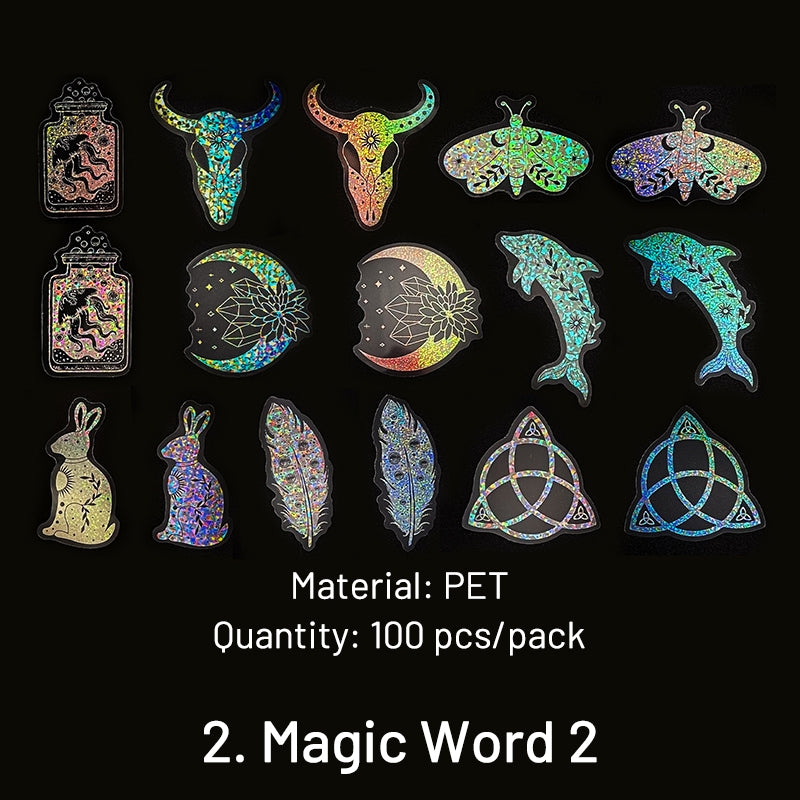 Retro Magic Holographic PET Sticker Pack sku-2