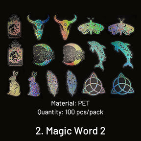 Retro Magic Holographic PET Sticker Pack sku-2