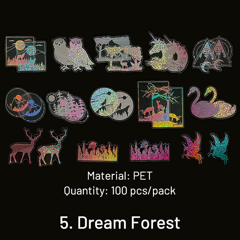 Retro Magic Holographic PET Sticker Pack sku-5