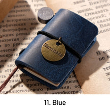 Retro Mini Leather Notebook Pocket Diary 30