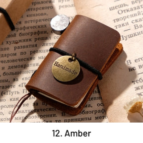 Retro Mini Leather Notebook Pocket Diary 31