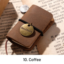 Retro Mini Leather Notebook Pocket Diary NO. 1
