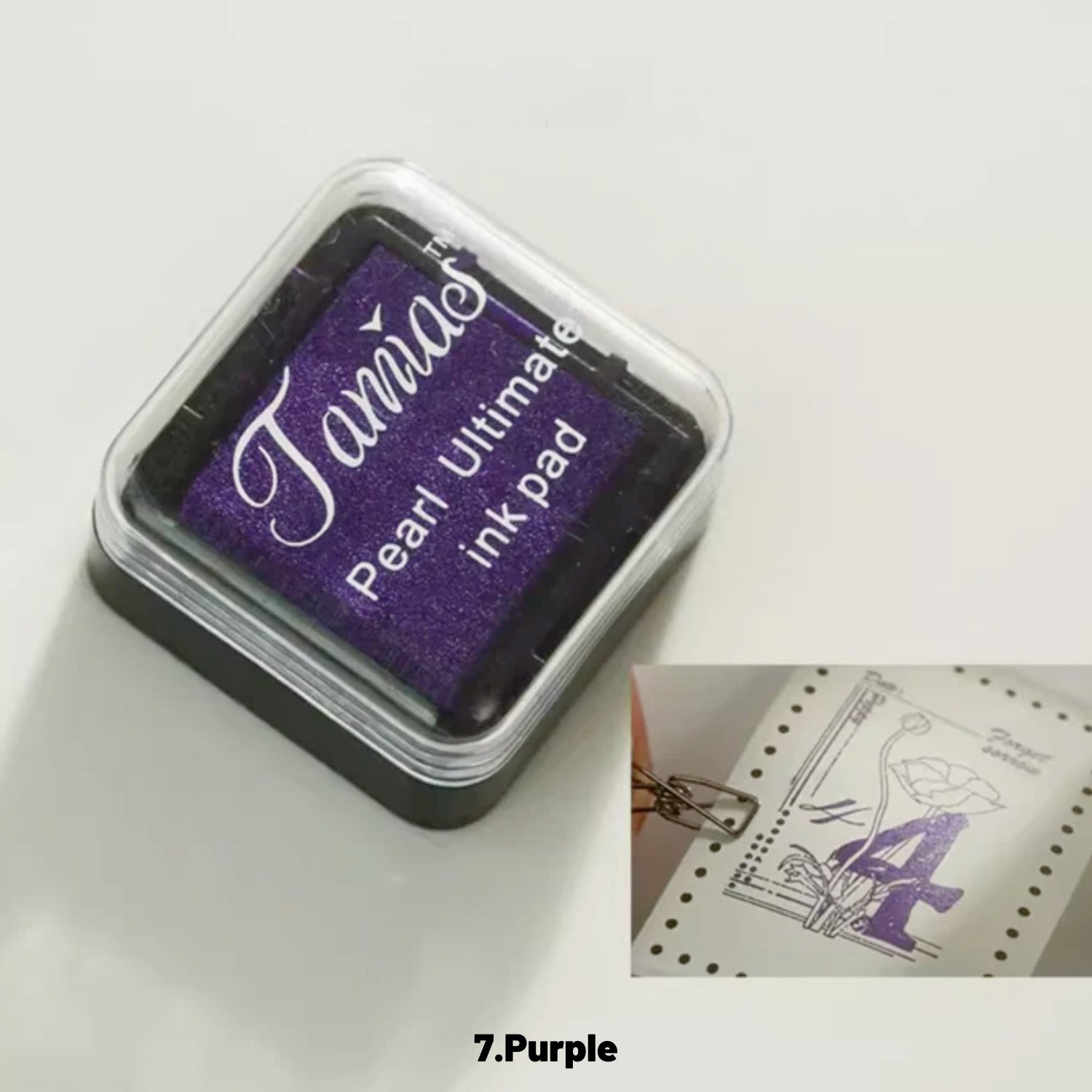 Retro Mini Pearlescent Ink Pad (8 Colors) 11