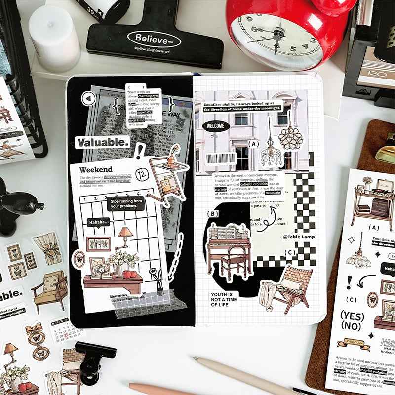 Retro Prologue Life Items Stickers - Food, Beddings, Clothes, Furniture b2