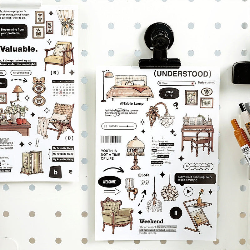 Retro Prologue Life Items Stickers - Food, Beddings, Clothes, Furniture b4