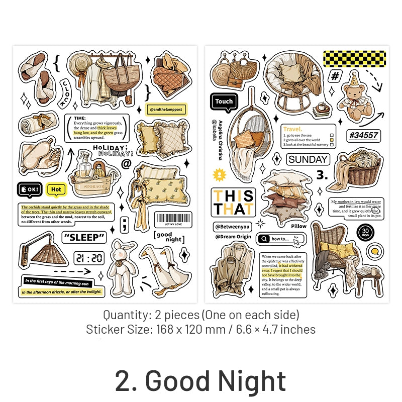 Retro Prologue Life Items Stickers - Food, Beddings, Clothes, Furniture sku-2