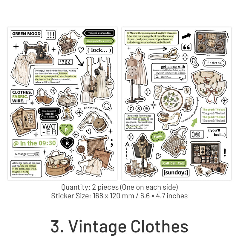 Retro Prologue Life Items Stickers - Food, Beddings, Clothes, Furniture sku-3
