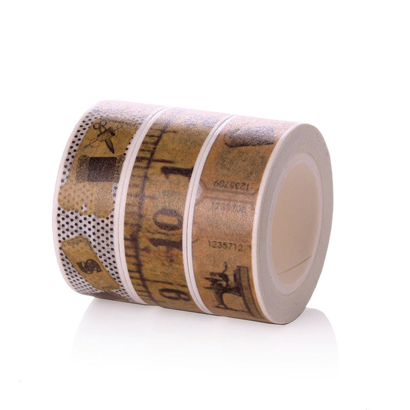 Retro Ruler Pattern Washi Tape b