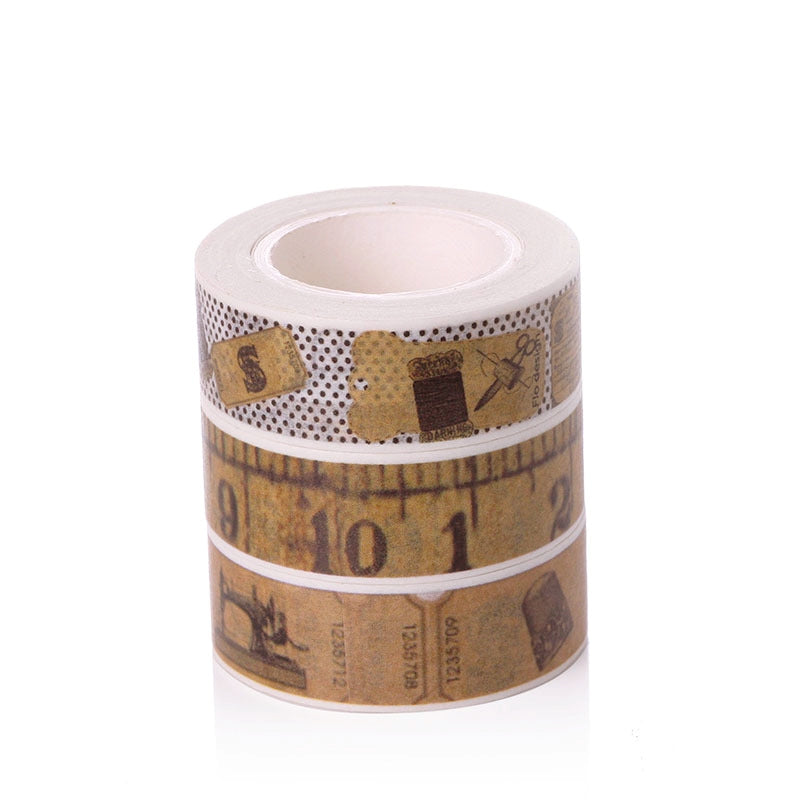 Retro Ruler Pattern Washi Tape b2