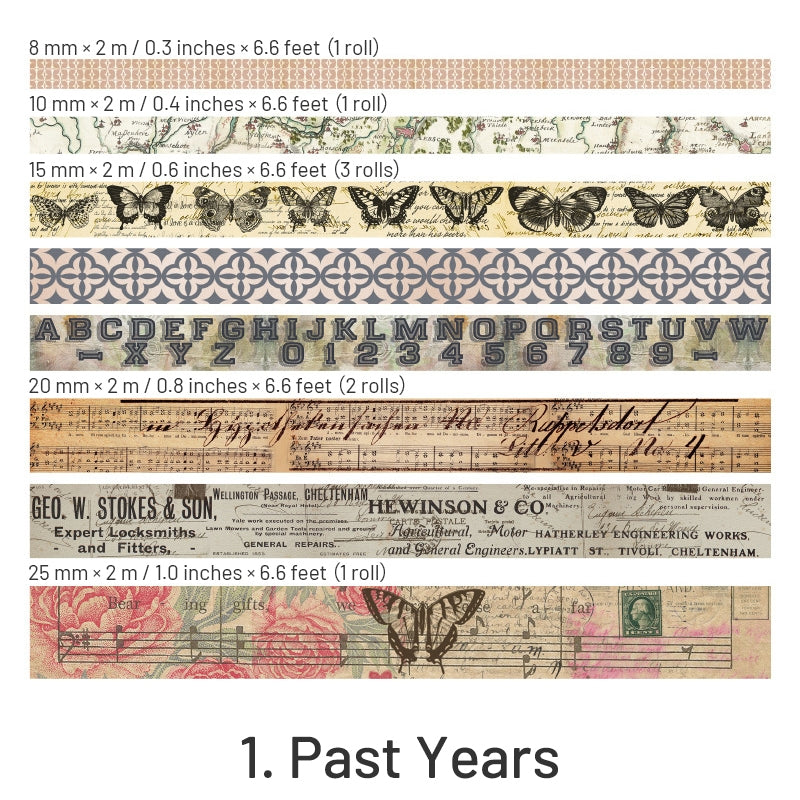 Vintage Maps Posters Washi Tape Set - Premium Decorative Tape for Crafts &  Journals