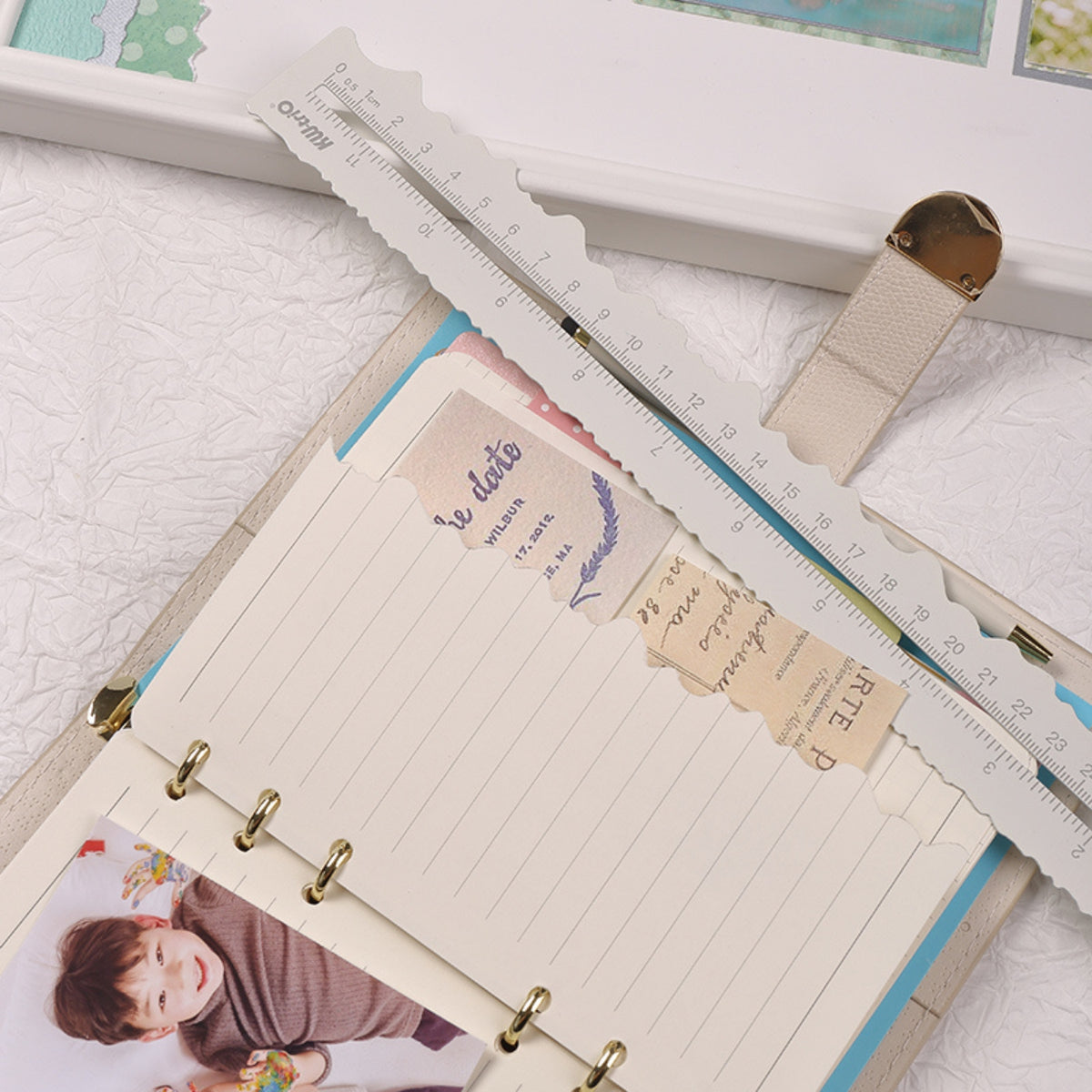 Ripping Ruler Rip Edge Ruler - Perfect Paper Tearing Guide Tool | Stamprints
