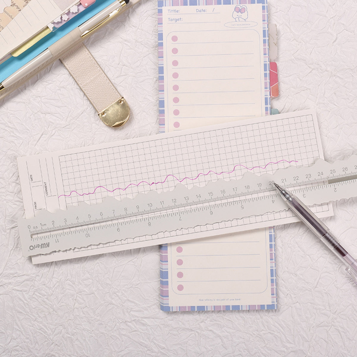 Ripping Ruler Rip Edge Ruler - Perfect Paper Tearing Guide Tool | Stamprints