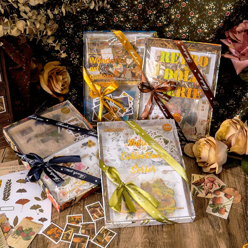 Road to Discovery Series Vintage Stamp Gift Boxed Stickers a