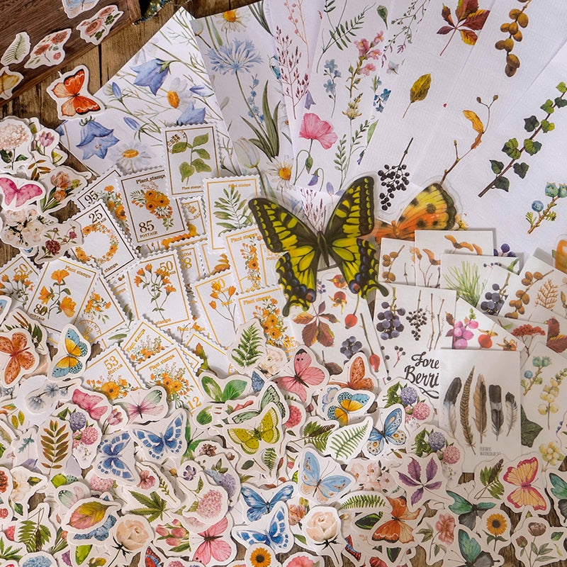 Road to Discovery Series Vintage Stamp Gift Boxed Stickers b1