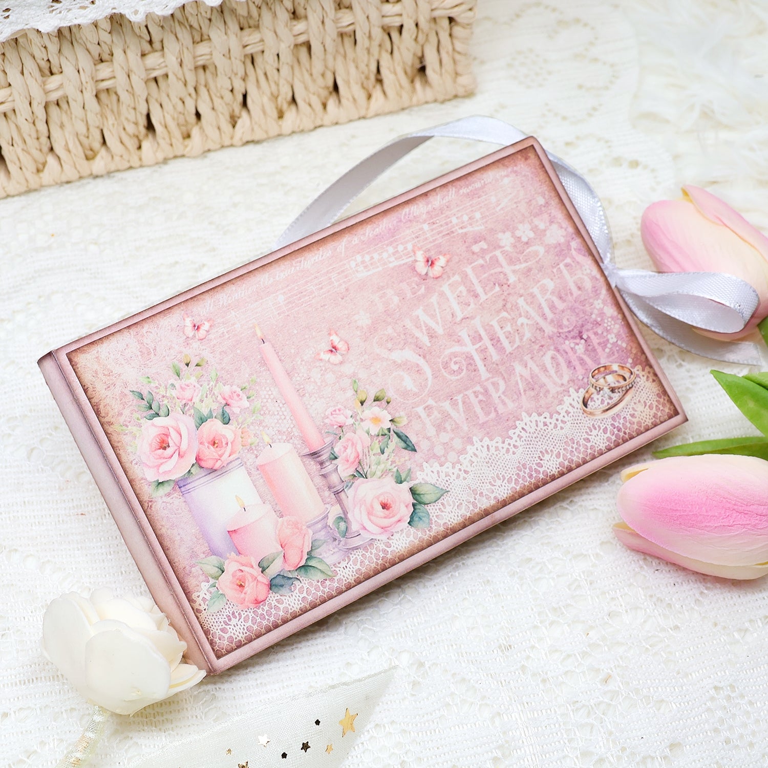 Romance Pink Wedding Junk Journal Booklet Folio & Add Ons Craft Kit Romance Pink Wedding Junk Journal Booklet Folio & Add Ons Craft Kit 0012