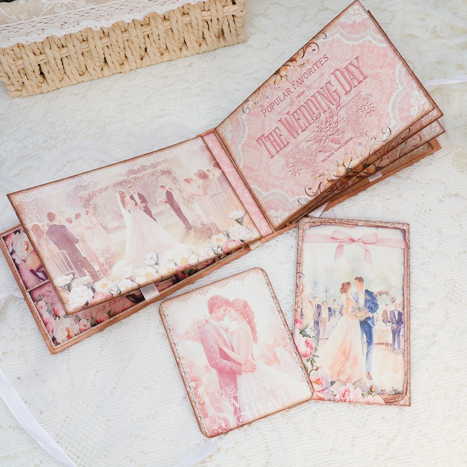 Romance Pink Wedding Junk Journal Booklet Folio & Add Ons Craft Kit Romance Pink Wedding Junk Journal Booklet Folio & Add Ons Craft Kit 005