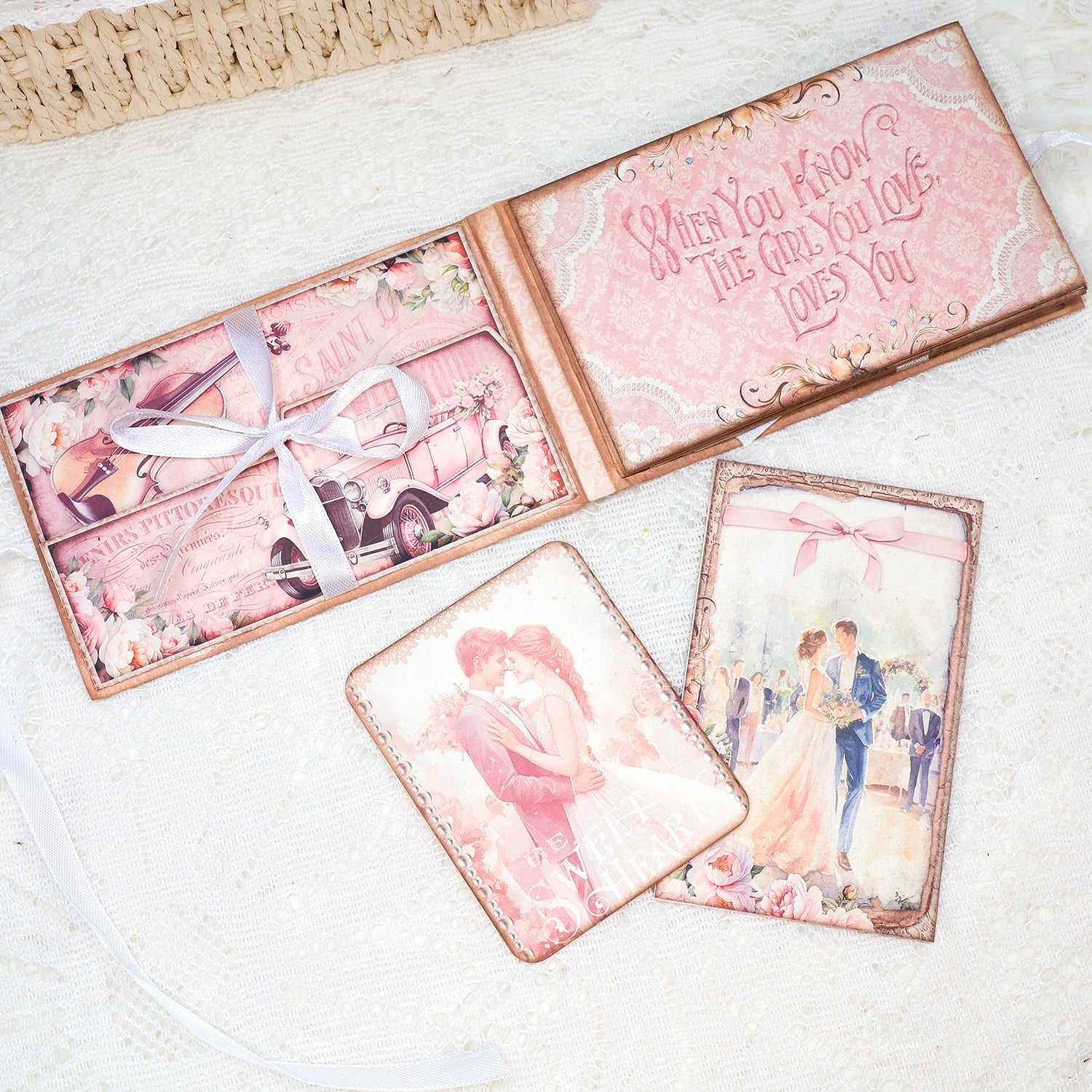 Romance Pink Wedding Junk Journal Booklet Folio & Add Ons Craft Kit Romance Pink Wedding Junk Journal Booklet Folio & Add Ons Craft Kit 006