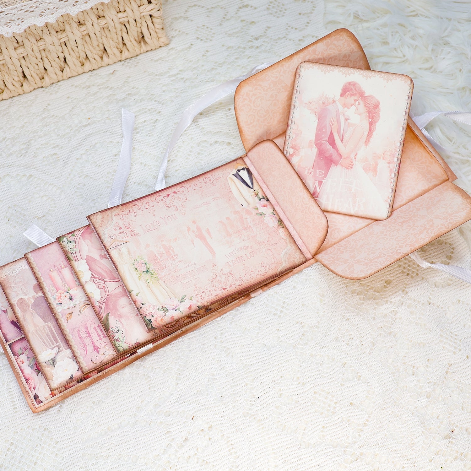 Romance Pink Wedding Junk Journal Booklet Folio & Add Ons Craft Kit Romance Pink Wedding Junk Journal Booklet Folio & Add Ons Craft Kit 007