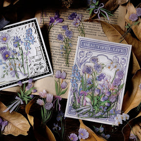 Romance Till Death Series Vintage Botanical Sticker Pack b