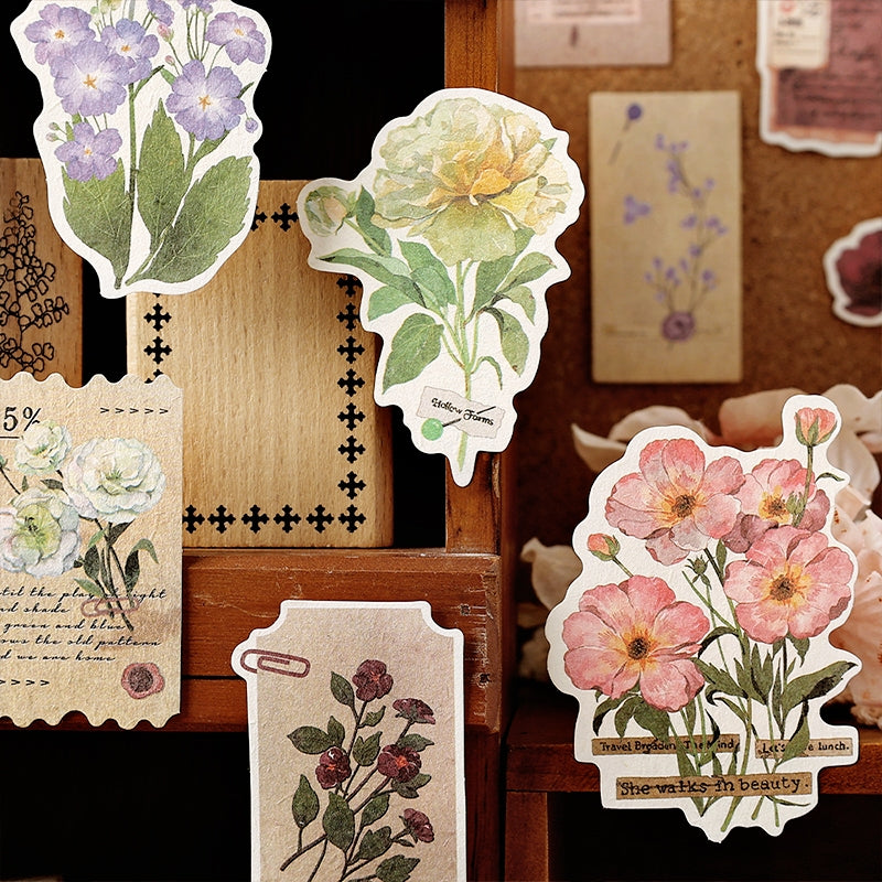 Romantic Floral Die-cut Decorative Paper c