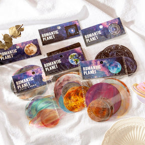 Romantic Planet Round PET Sticker Pack a