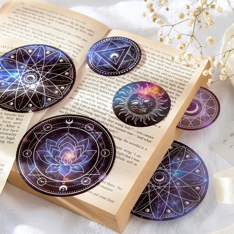 Romantic Planet Round PET Sticker Pack b