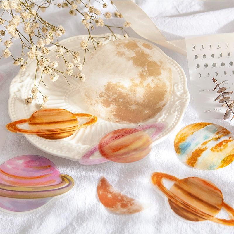 Romantic Planet Round PET Sticker Pack b2