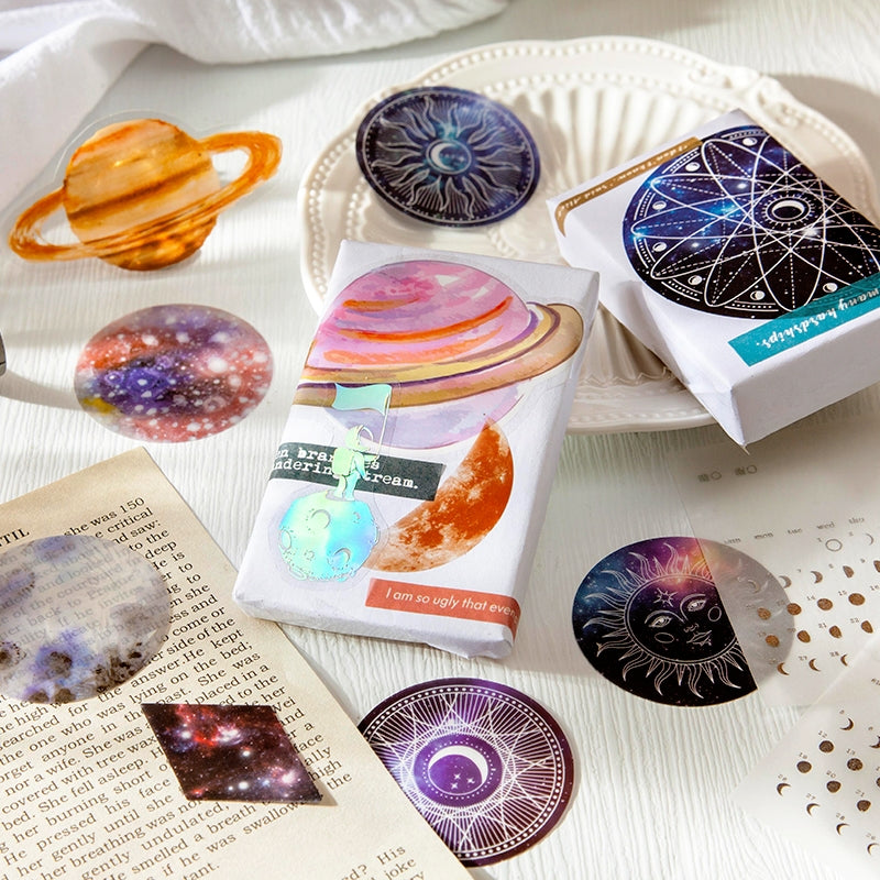 Romantic Planet Round PET Sticker Pack b4