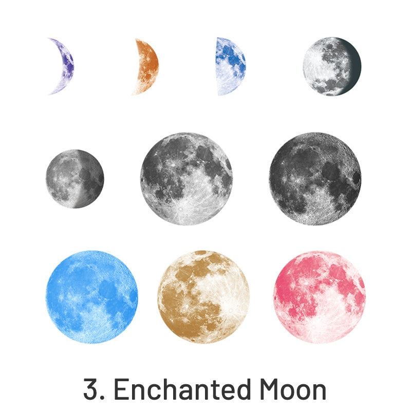 Romantic Planet Round PET Sticker Pack sku-3