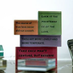 Romantic Poet Shakespeare Series Acrylic Rubber Stamp b2