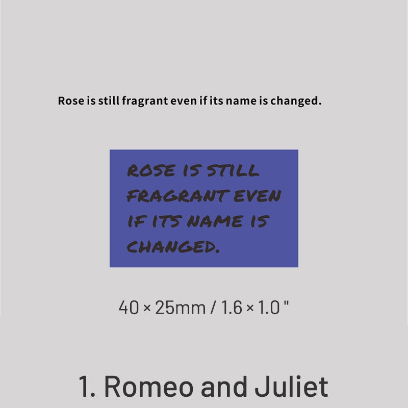 Romantic Poet Shakespeare Series Acrylic Rubber Stamp sku-1