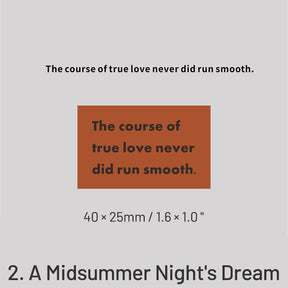Romantic Poet Shakespeare Series Acrylic Rubber Stamp sku-2
