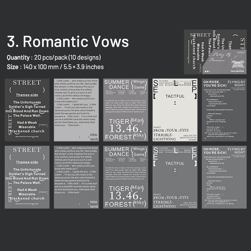 Romantic Poetry Series Great Writer Scrapbook Paper sku-3