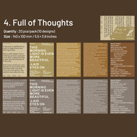 4. Full of Thoughts