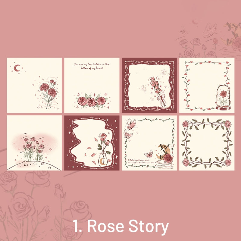 Rose & Cosmos Series Boxed Note Paper sku-1