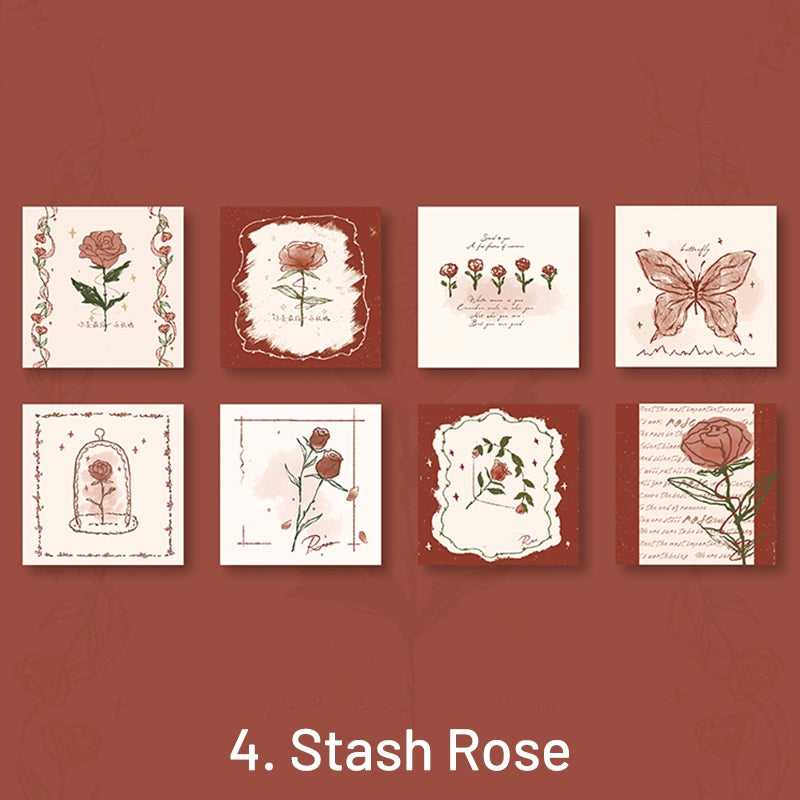 Rose & Cosmos Series Boxed Note Paper sku-4