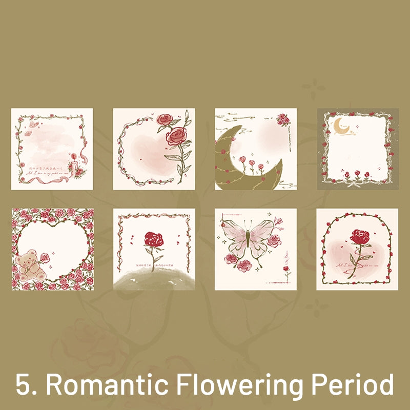 Rose & Cosmos Series Boxed Note Paper sku-5