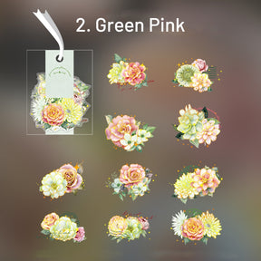 Rose Flower-themed PET Decorative Stickers sku-2