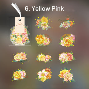 Rose Flower-themed PET Decorative Stickers sku-6